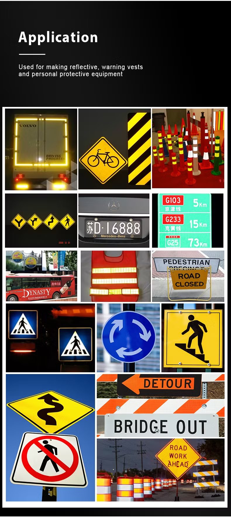 PVC Type Digital Printable Reflective Sheeting