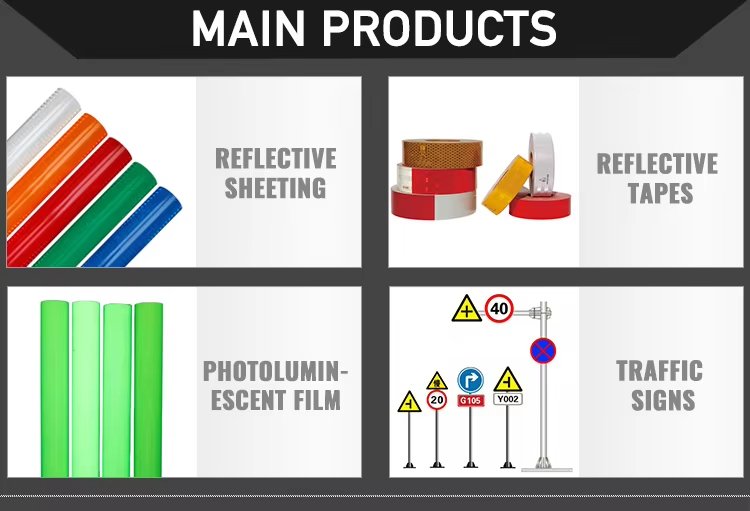 Outdoor Weather Resistant HIP Retro Reflective Vinyl Sheeting for Traffic Sign - 画像 (3)