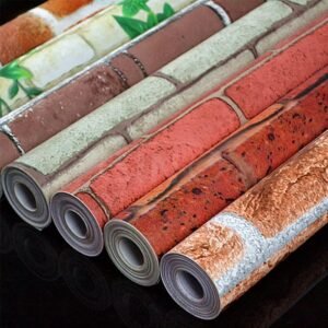 3D Wood Grain Vinyl Self-Adhesive Wallpaper for Commercial Space